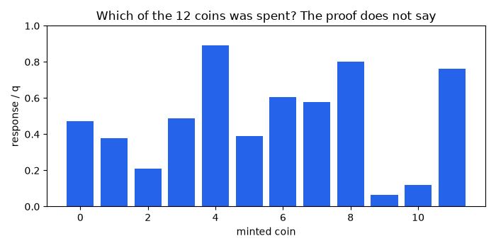 Which of the 12 coins was spent? The proof does not say