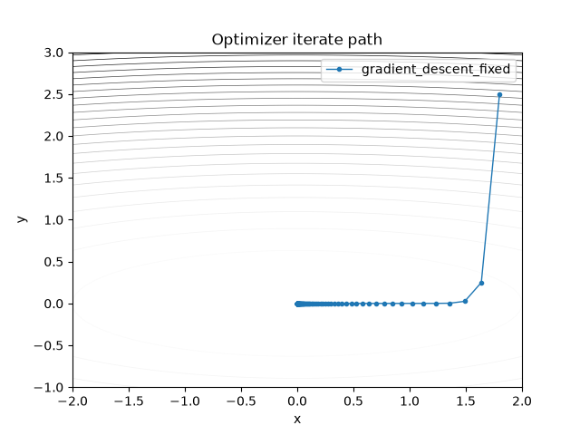 Optimizer iterate path